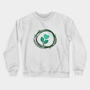 Cute Heart in a Nest Valentine Crewneck Sweatshirt